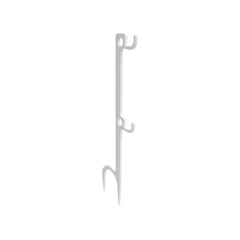 B/C STEEL TARGET HANGER WHITE 2 HOOK
