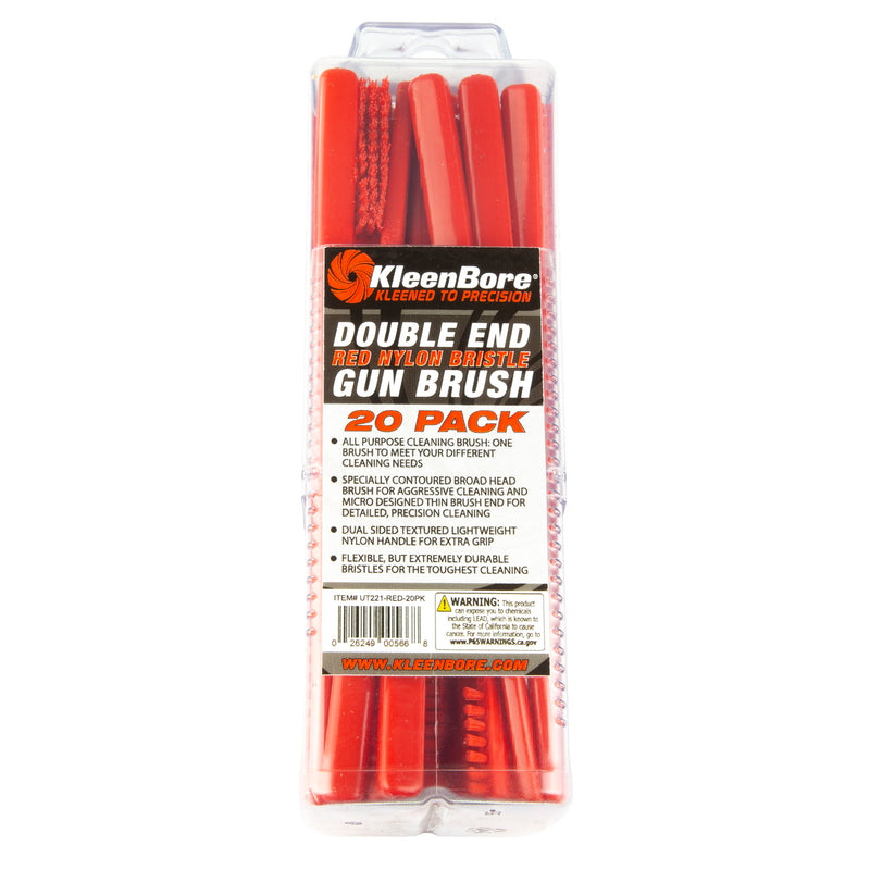 KLEEN BR DBL END NYLON BR BRUSH 20PK