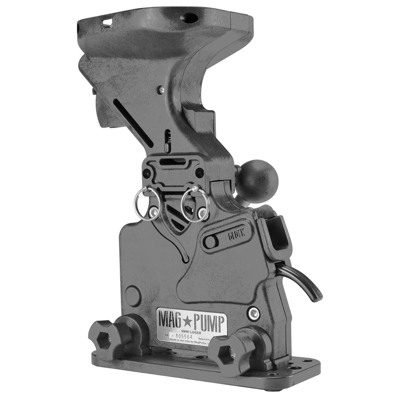 MagPump 9mm Pro Loader — Black with Mounting Base Plate