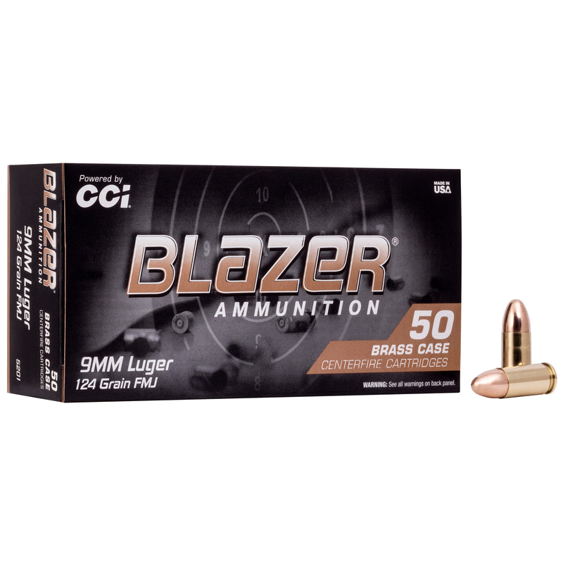 Blazer Brass 9mm 124gr FMJ 50/1000