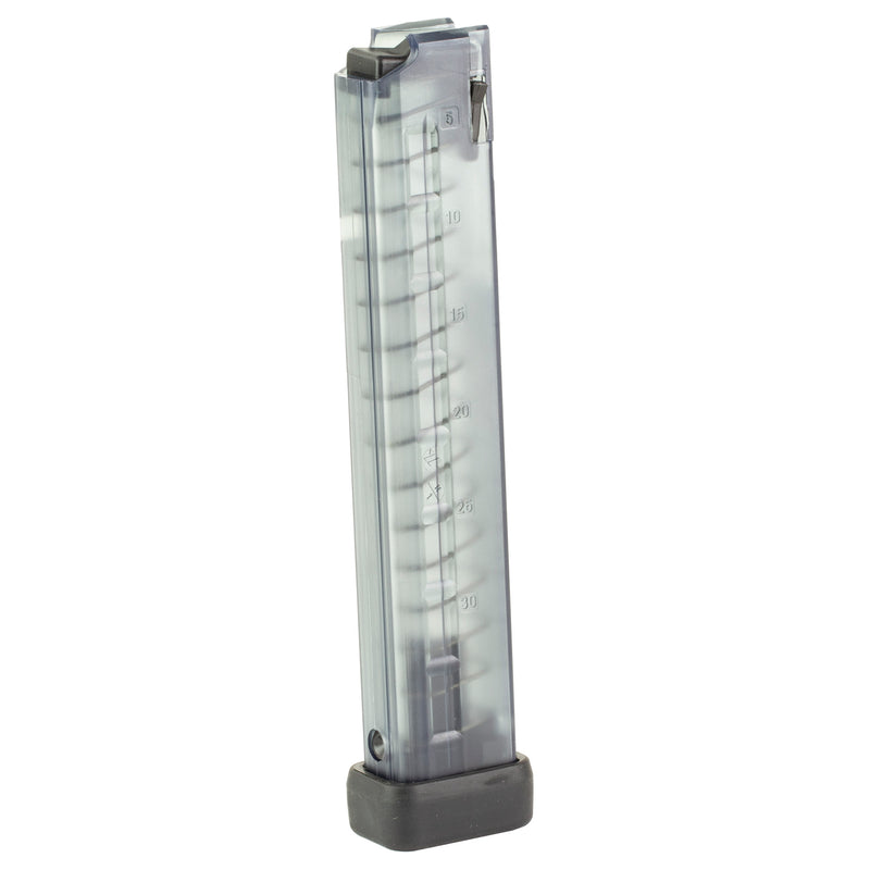 B&T MP9/TP9/APC9/GHM9 9mm 30-Round Clear Magazine with Rubber Bumper