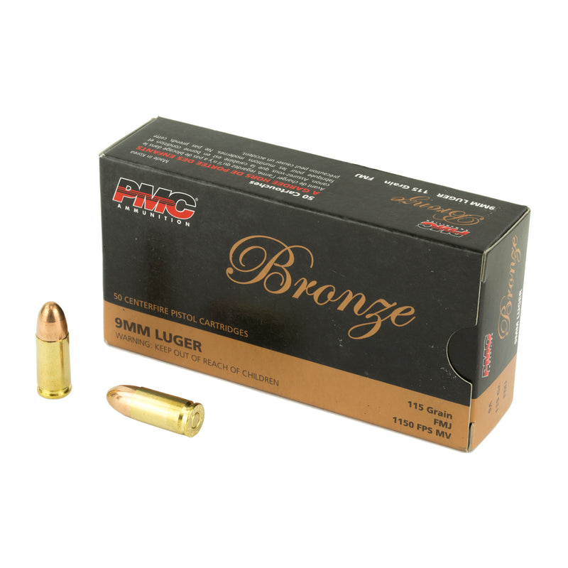 PMC BRNZ 9MM 115GR FMJ 50/1000
