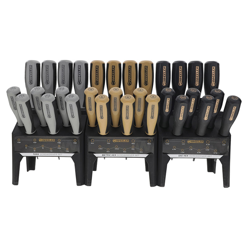 WHEELER 30PC HEX/TORX BENCH DRIV SET