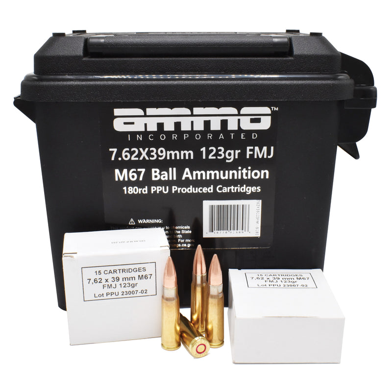 AMMO INC 7.62X39MM 123GR FMJ 180RD