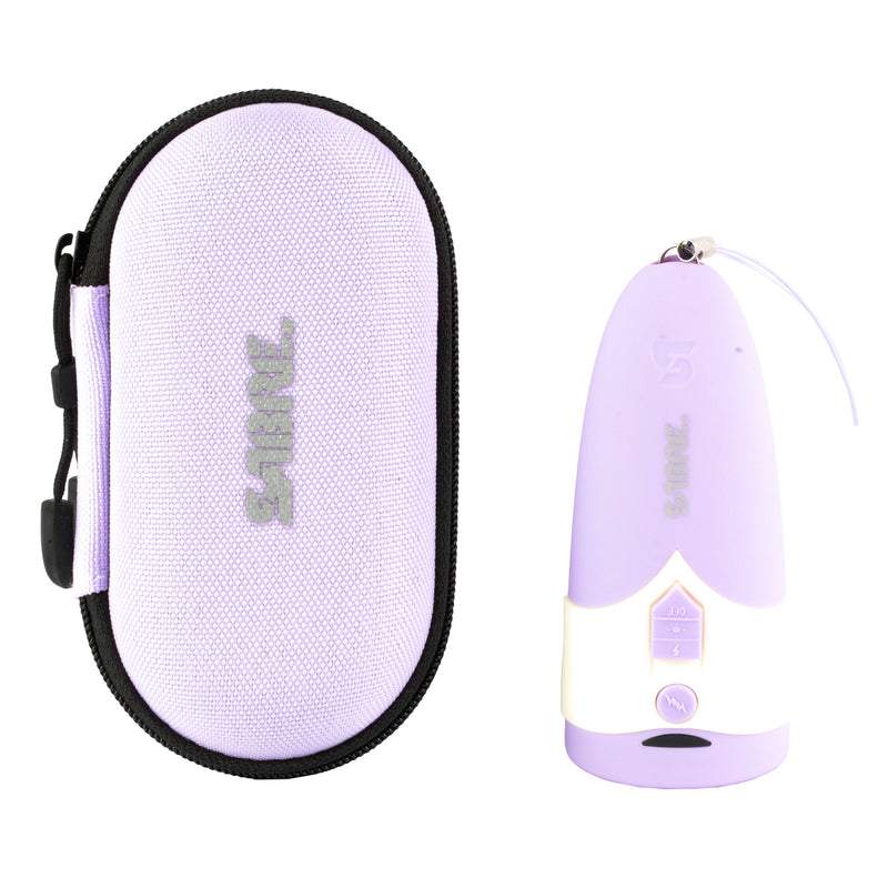 SABRE Mini Stun Gun with Flashlight — White