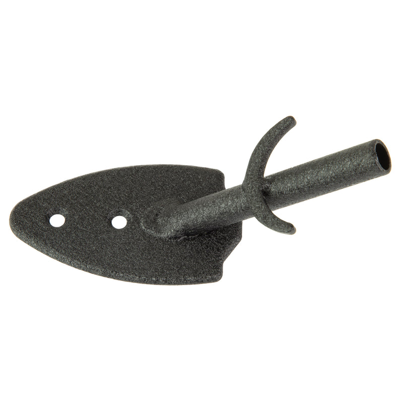 SKULL HOOKER FLUSH WALL MOUNT BLK