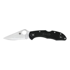 Spyderco Delica 4 Folding Knife — Black FFG, Plain Edge