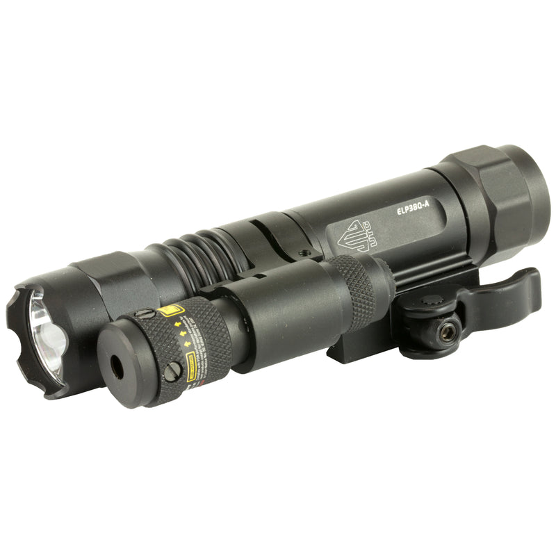 UTG LED Flashlight W/Adjustable Red Laser QD