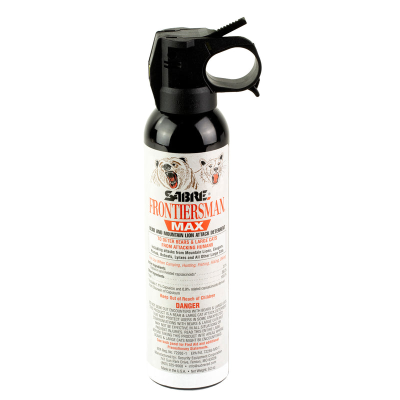 SABRE 9.2OZ BEAR/MNT LION SPRAY BLK