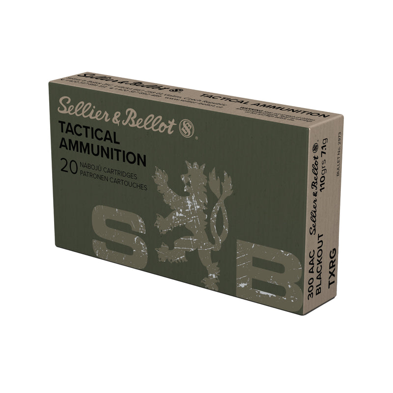 S&B EXERGY BLUE 300BLK 110GR 20/1000