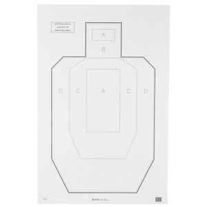 ACTION TGT USPSA PAPER 100PK