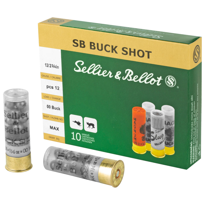S&B 12GA 2.75 1.25OZ 00 12PEL 10/250