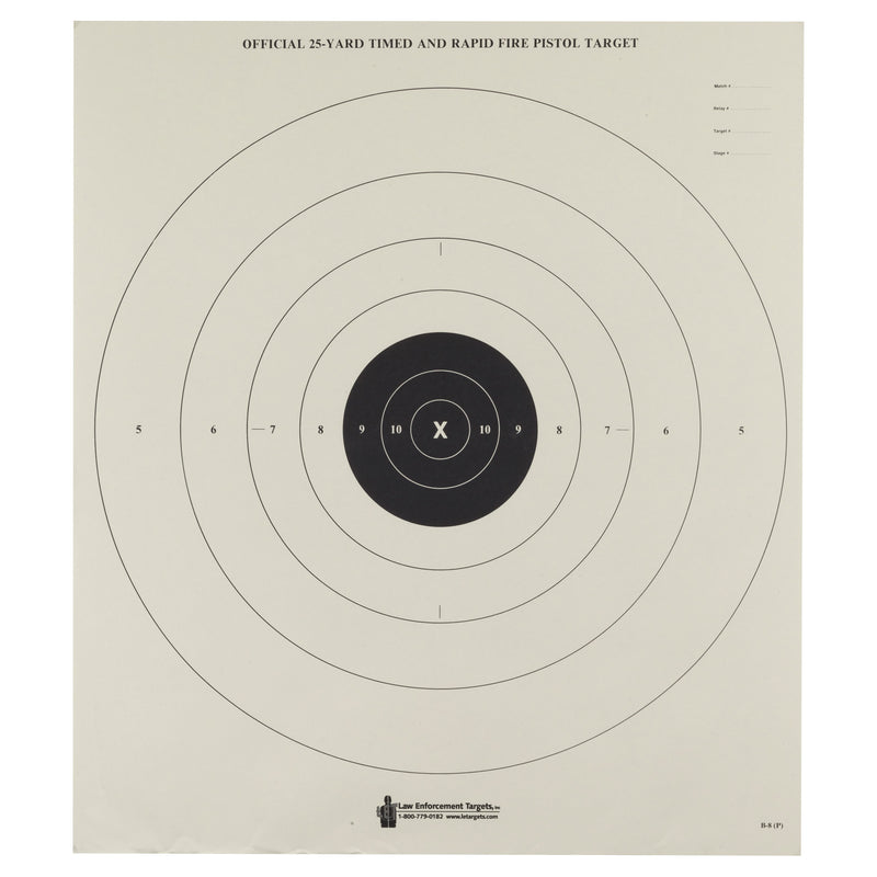 ACTION TGT BULLSEYE PAPER 100PK