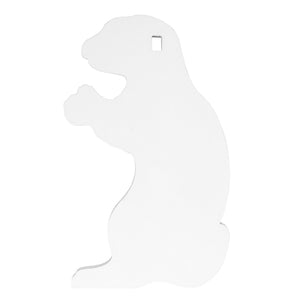 B/C AR500 3/8" SILHOUETTE GOPHER WHT