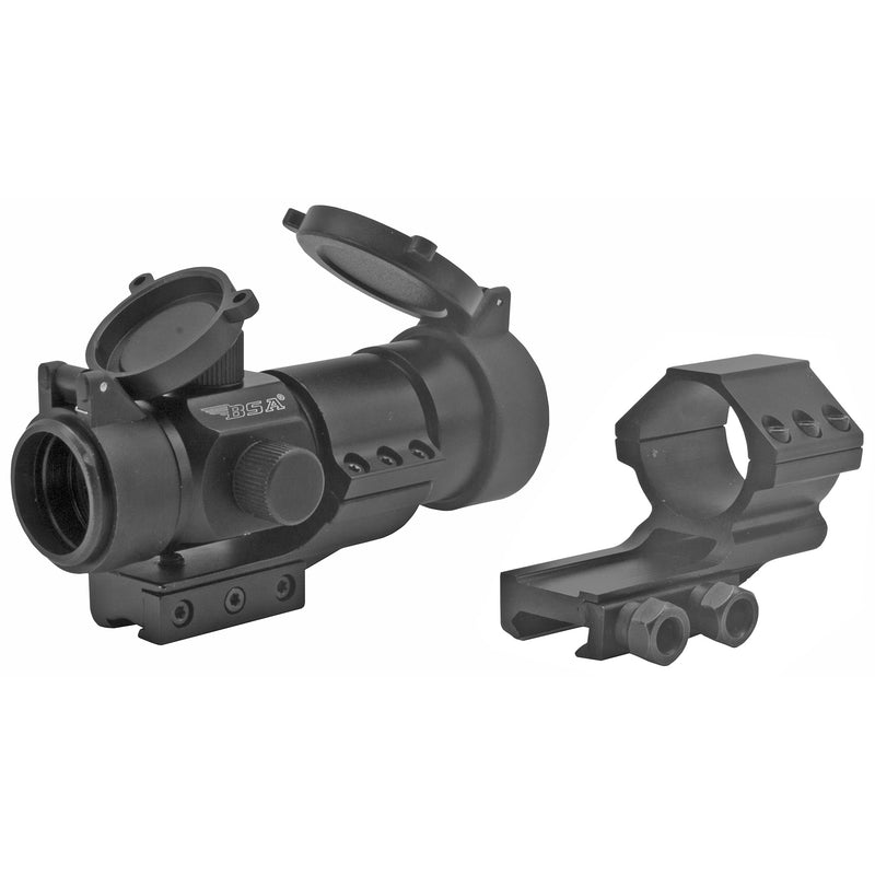 BSA 30RD-2M 30mm Red Dot Sight — Dovetail Mount, 11 Brightness Settings, Black