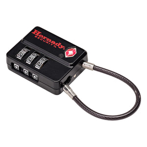 HRNDY Security Flex Micro TSA Cable Lock — Three Dial Combination