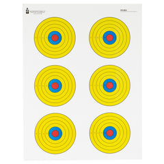 ACTION TGT BRIGHT 6 BULLSEYE 100PK