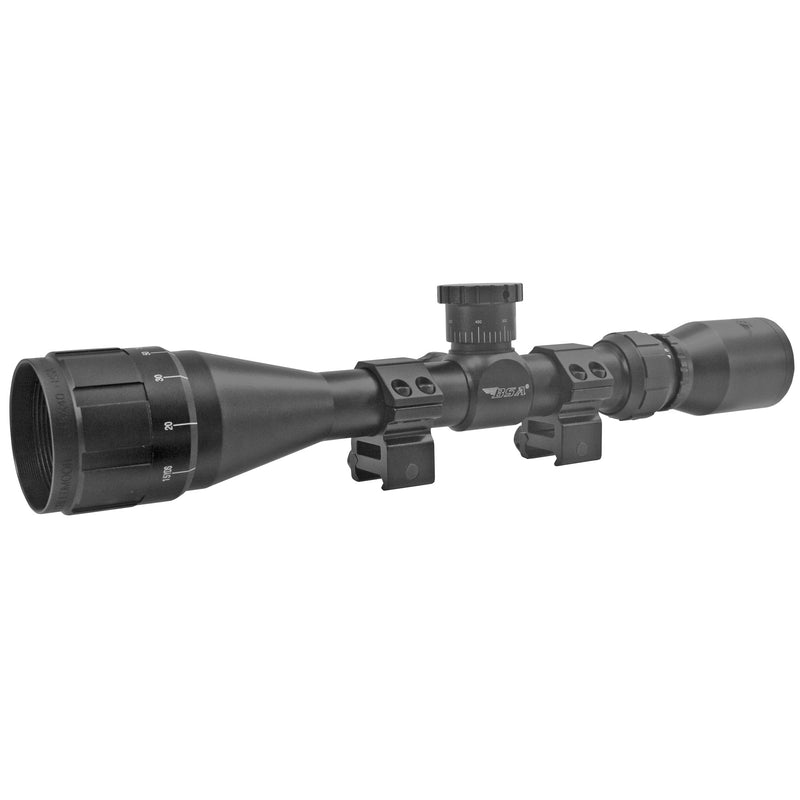 BSA Sweet 22 3-9x40 Rimfire Rifle Scope — 30/30 Reticle, Black