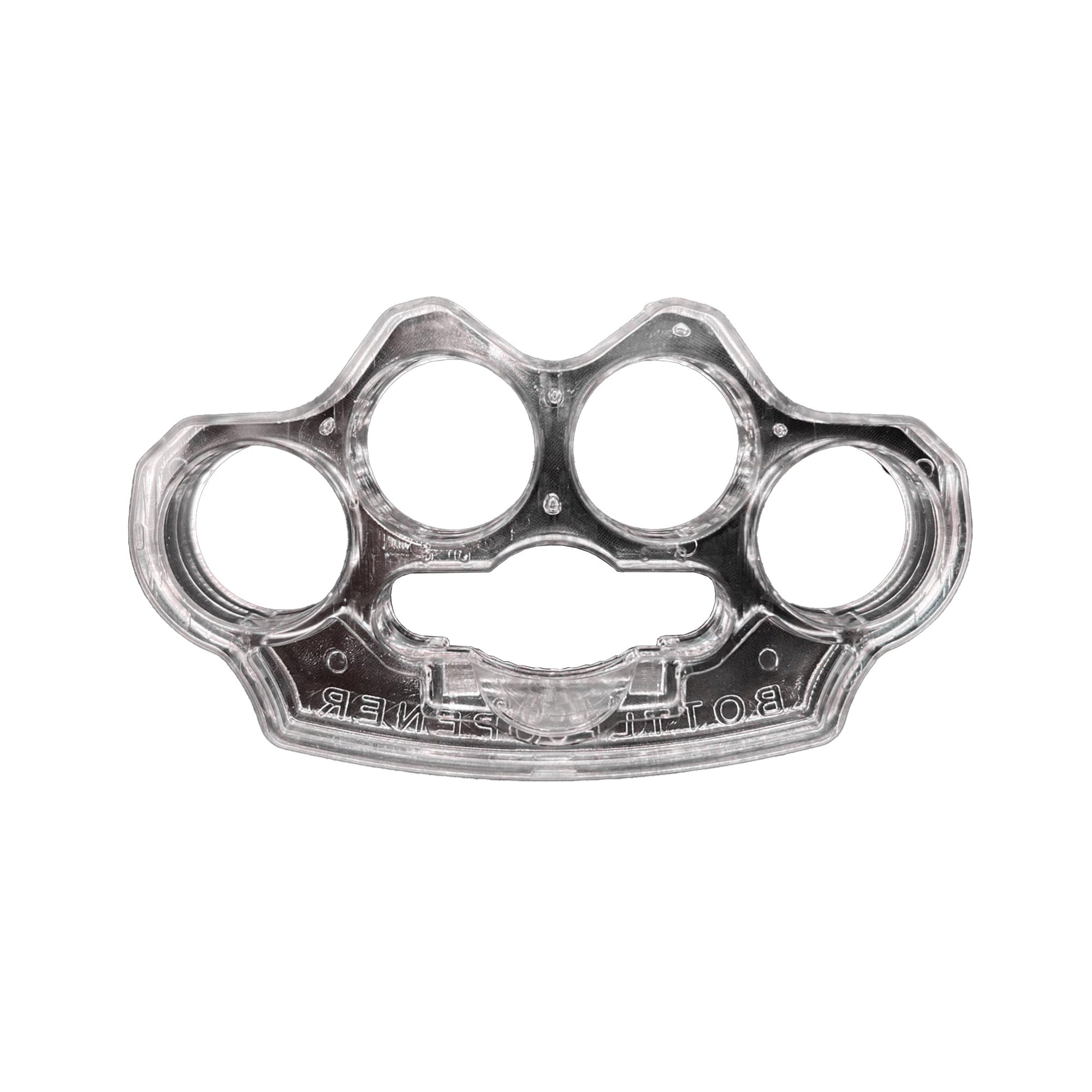 CBG PLASTIC KNUCKLES BTL OPNR CLEAR ...