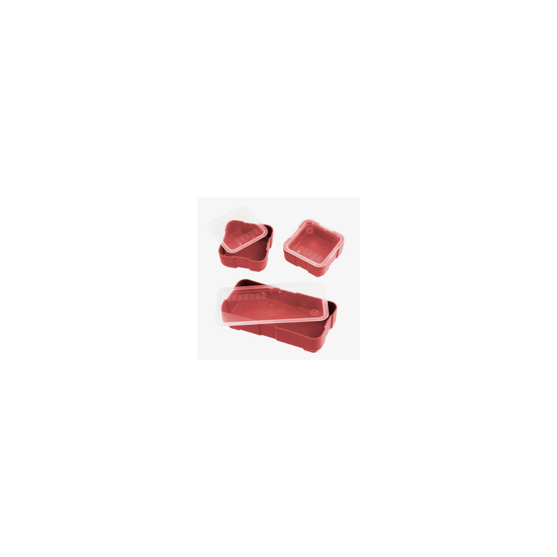 Magpul DAKA Grid Bins — 2x2 and 2x4 Red with Lids