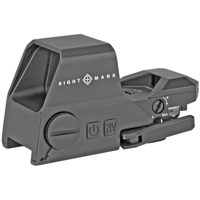 Sightmark Ultra Shot A-Spec Reflex Sight — 4 Red Reticles, Non-Magnified, CR123A