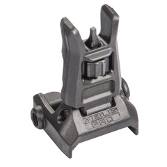 Magpul MBUS Pro Front Flip-Up Sight — Black Steel, No-Tool Elevation Adjustment