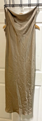 Aritzia Wilfred Satin Silky Slip Midi Dress Woemns Size L Dusty Mauve Beige