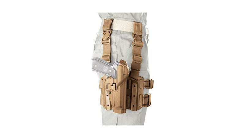 BlackHawk BHP Tactical Serpa Level 3 Holster Coyote Tan Right Hand Beretta 92/96