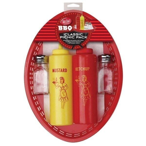 TableCraft BBQ Series Classic Picnic Pack - 6pc Set + Liners