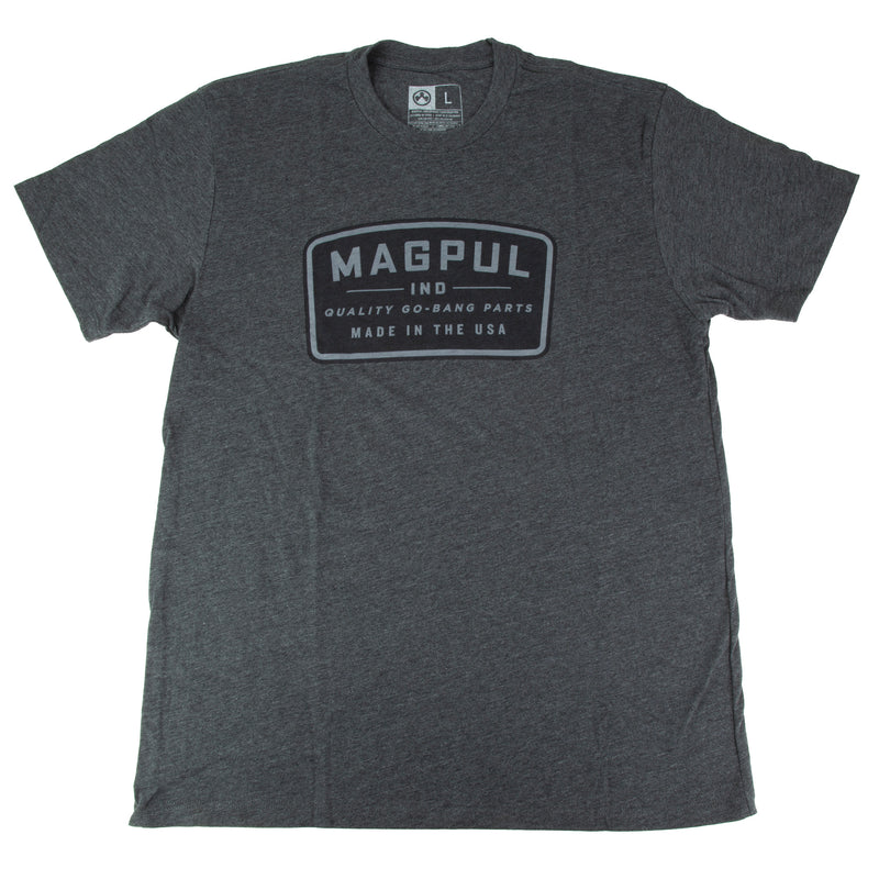 Magpul Go Bang Patch Cotton-Poly T-Shirt — Charcoal Large