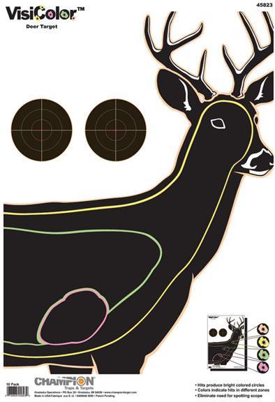 Champion VisiColor High-Visibility Paper Targets Deer 13