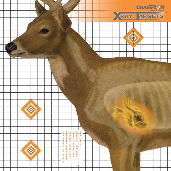 Champion X-Ray Paper Target - Deer Target 25