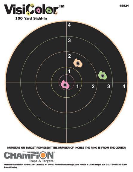Champion VisiColor High-Visibility Paper Targets 8