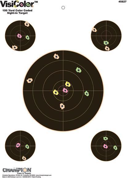 Champion VisiColor High-Visibility Paper Targets 8