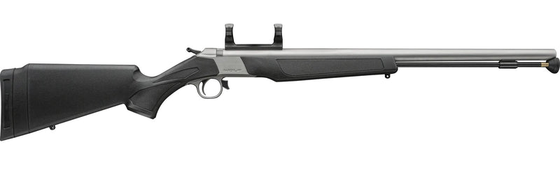 CVA Wolf V2 Muzzleloader - SS/Black 50 cal (ISM) Ambi adj stock QRBPQR Breach Plug