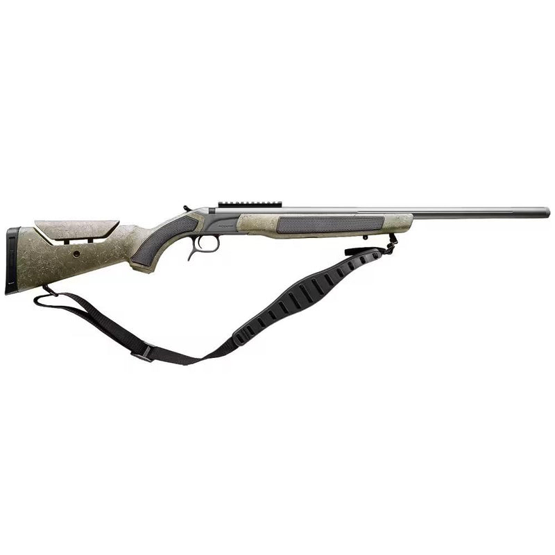 CVA ACCURA MR-X 50 cal Muzzleloader Cerakote Tungsten/Nitride/ODG w/ Black & Grey Webbing - 26
