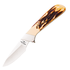 Bear & Son Stag Delrin Invincible Skinner Knife 2-3/4