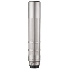 Dead Air Nomax 33 Silencer .33 Cal - Silver w/Xemax Adapter & 5/8-24 Muzzle Brake