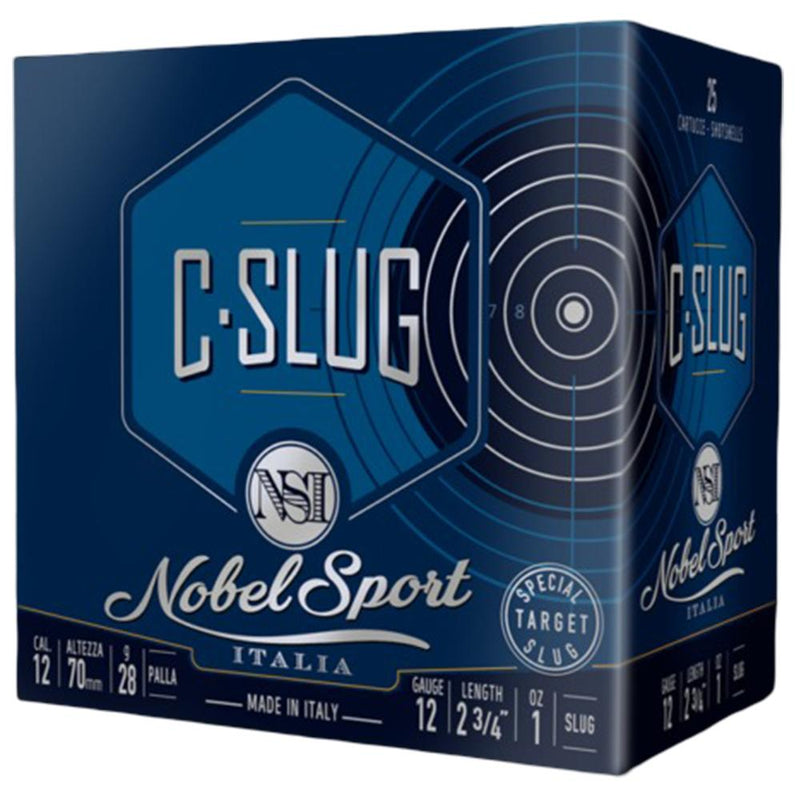 Nobel Sport C-Slug Shotshell 12ga 2-3/4