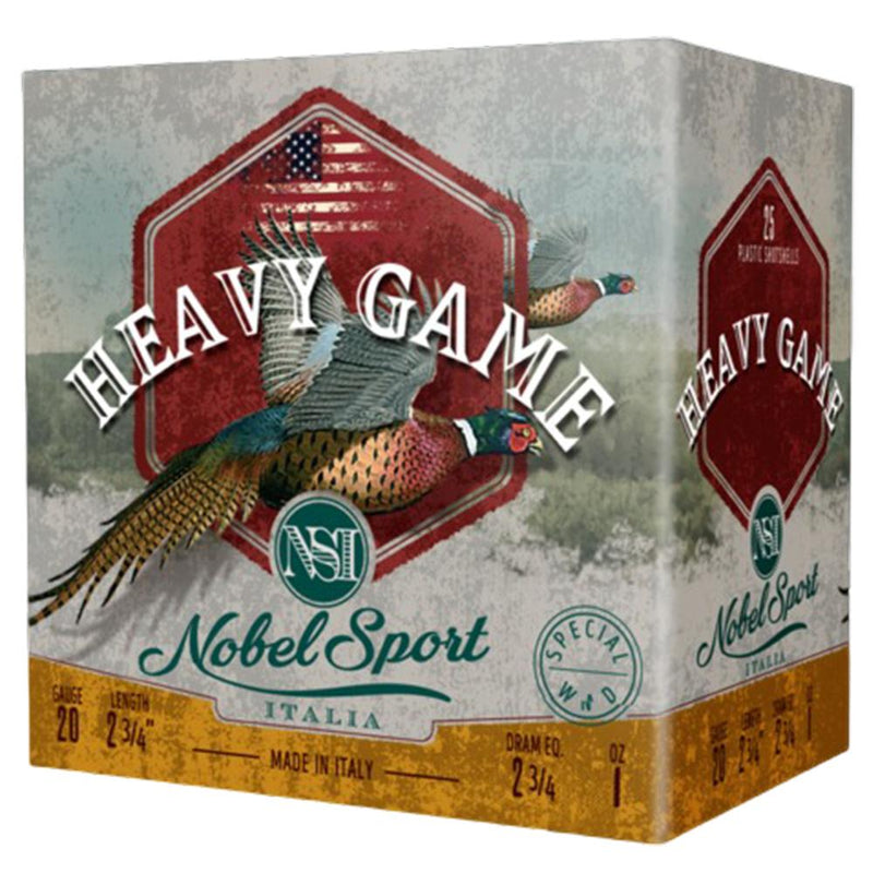 Nobel Sport Heavy Game Shotshells 20 ga 2-3/4