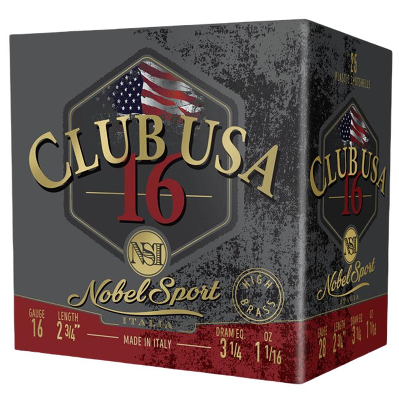 Nobel Sport Club USA 16 Shotshells 16 ga 2-3/4