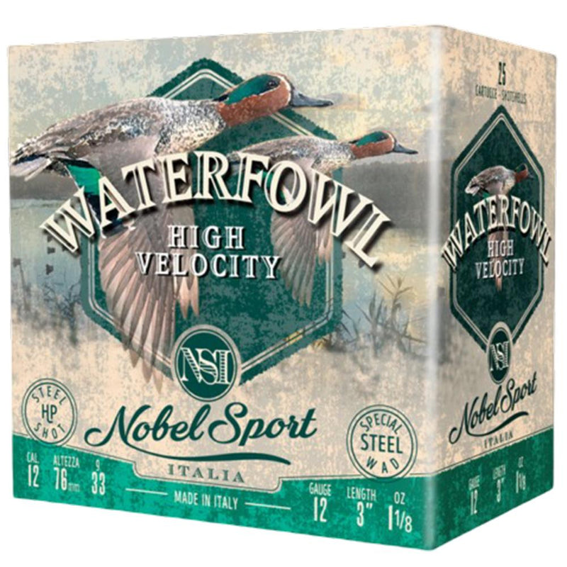 Nobel Sport Steel Waterfowl High Velocity Shotshells 12ga 3