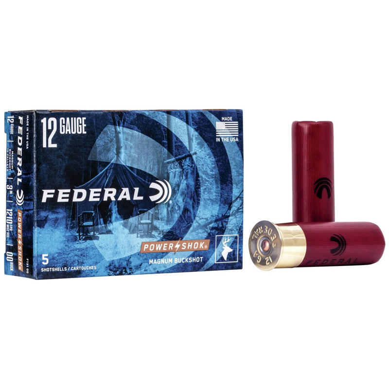 Federal Power-Shok Buckshot Shotshells 12ga 3