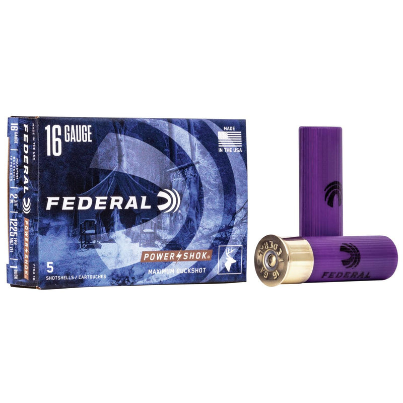 Federal Power-Shok Buckshot 16 ga 2 3/4