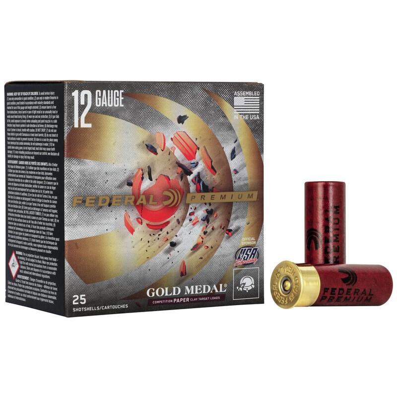 Federal Gold Medal Grand Paper Shotshells 12 ga 2-3/4