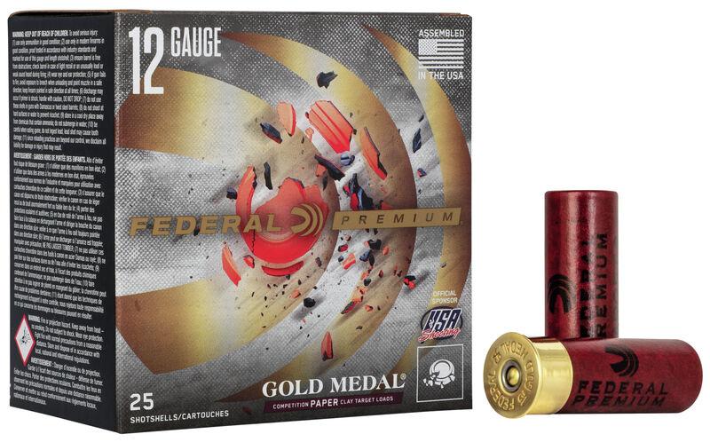 Federal Gold Medal Grand Paper Shotshells 12 ga 2-3/4
