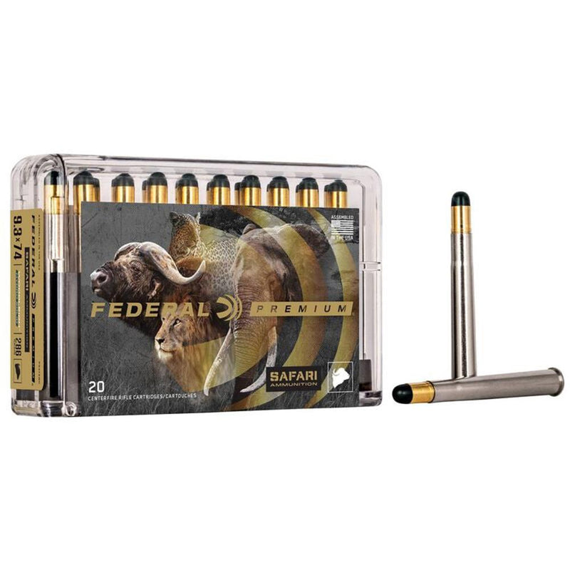 Federal Safari Woodleigh Hydro Solid Rifle Ammunition 9.3x74R 286gr 2360 fps 20/ct
