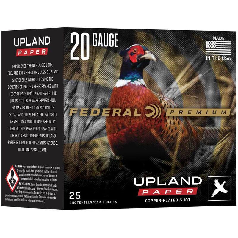 Federal Premium Upland Paper Shotshells 20ga 2-3/4