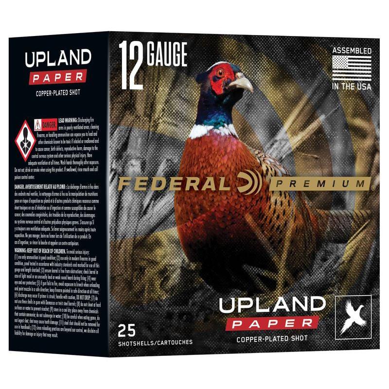 Federal Premium Upland Paper Shotshells 12ga 2-3/4