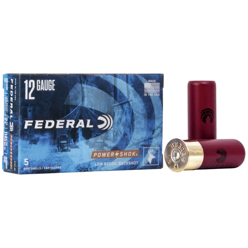 Federal Power-Shok Low Recoil Shotshells 12 ga 2-3/4